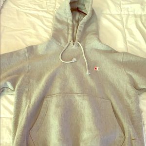 Gray champion hoodie